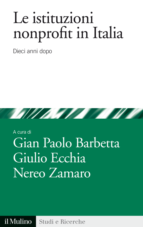 Copertina del libro Le istituzioni nonprofit in italia