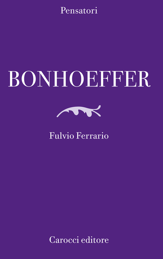 Copertina del libro Bonhoeffer